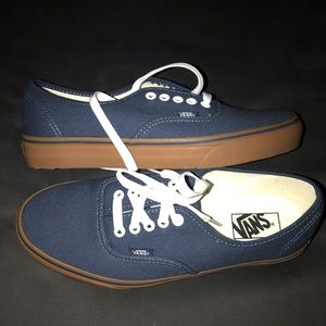 Vans Authentic Dark blue gum sole. Size 9